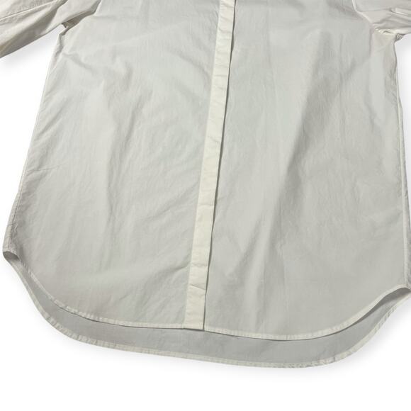 The Row White Puff Sleeved Button Up Shirt SIZE 4 White Cotton Relaxed Fit USA - Picture 15 of 16